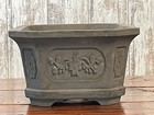 Large Rectangular Concrete Bonsai Pot 13 75    X 10    X 5 5    Color    charcoal   