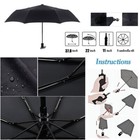 Automatic Umbrella Anti-uv Sun rain Windproof 3 Folding Compact Umbrella