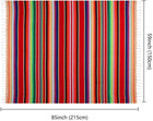 Ourwarm 84 X 59 Inch Mexican Tablecloth Serape Blanket  Upgraded Mexican 