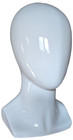 13 6  Tall Glossy Luxury Mannequin Head  Table Top Display  Fiberglass  White
