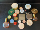 22 Vtg Women s Compacts W Mirrors  Powders Tins  Box s   Perfume Bottles
