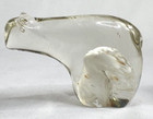 Vintage Murano Art Glass Polar Bear Figurine Paperweight 4  X 2 5 