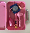 Vintage Pink Fisher Price Medical Kit Doctor Play Set And Carrying Case