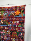 Fabulous Guatemalan Red Hanging Embroidery Mayan Culture Needlework It1357