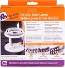 Double Knit Loom With Rotating Base     Authentic Knitting Board For Easy Projects