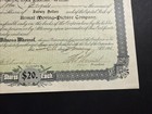Armat Moving-picture Company 1901  Stock Certificate Signed By Thomas Armat