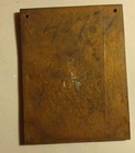 Antique Victorian Industrial Bronze   Brass Wall Plaque - Unengraved