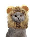 Pet Lion Mane Costume Halloween Cat Small Dog Rabbit Hat Adjustable Neck 13 