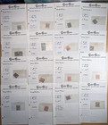 Great Britain Stamp Collection 26 Pages With Scott Number And Other Data