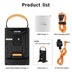 Zgcine Vm-c2 Kit 2-channel V-mount V-lock Battery Charger Usb-c Pd Fast Charging