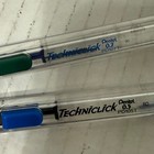 Pentel Techniclick 0 5mm Side Advance Automatic Pencil Clear Blue Pd105t Japan