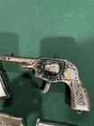 17-antique   Vintage Cast Iron metal  etc Cap Guns Lot