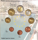 2004 Turkey 8 Coin Bu Set 1 Eurocent Thru 2 Euros Sealed In Ogp