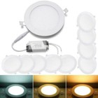 12 Pcs - 9w 12w 15w 18w 24w Led Recessed Ceiling Panel Down Lights Lamp Fixtures