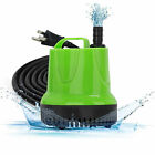 6w 90gph Quiet Submersible Water Pump Dirty Clean Aquarium Fountain W 2 Nozzles