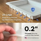 Alaskey Premium Rectangular Resin Table Silicone Mold 16x10 And Reusable No