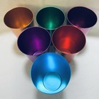 Set 6 Aluminum Retro Drinking Tumblers Metal Drink Glasses Cups 16 Oz Free Ship