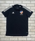 Adidas Fc Cincinnati Mls Coaches Polo Mens Large Black Mercy Health Shirt
