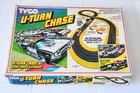 Vintage Tyco U Turn Chase Slot Car Race Track Complete With Police Car   Camaro 