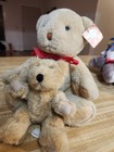 Vtg 1985 14  Bearland Jointed Plush Brown Bear Teddy Stuffed Animal W  Mini Bear