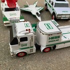 Vintage Hess Toy Trucks Lot Semi Hauler F-22 Jet Racecar Rescue Truck 4x4 Suv