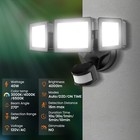 4000lm Led Security Outdoor Light Motion Sensor Ip65 Waterproof Wall Lamp