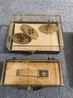 Vintage Boy Scout Lot Pins Mothers Pins Cuff Links Tie Bars Medal Etc 