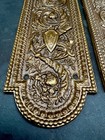 Pair Of Beautifully Cast Brass Push Plates   Finger Plates Stunning