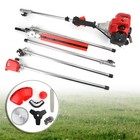 5 In 1 52cc Petrol Hedge Trimmer Chainsaw Brush Cutter Pole Saw Outdoor Tools    