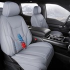  Custom Car Seat Covers 7  F-250  350  450 2017-2024 All Cabs Front Seat - Gray
