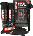 C1 Chain Cleaner And C2 Motorcycle Chain Lube Kit With Brush  Gloves  And Sti   