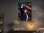 Trump Historic Footage - Iconic Reaction By Trump - Canvas Art Print 