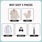 Jpf Boys Suit Kids Formal Tuxedo Suits Champagne Suit For Prom Wedding Teen