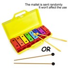 8 Notes Chromatic Xylophone Glockenspiel Resonator Bells With Yellow Case
