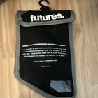 Futures Balanced Surfboard Fins Set Small Thruster 3-fin Black yellow