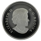 2015 Canada 50th Ann Of Canadian Flag Coloured Proof Silver One 1 Dollar Coin