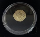 Medieval Silver Hand Of God Heller Coin   Low Grade   Box Included