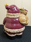 Intl Art China Ceramic Santa Cookie Jar Christmas Holiday Jolly Treat 11 5  Tall