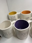 Rae Dunn Coffee Mugs Rare  Seasonal  Out Of Print Styles Farmhouse Decor Ceramic