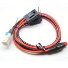 12awg 4 Pin Power Poles Dc Power Cord Ft-710 Ft-891 Ic-7300 30a Fused Cable