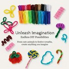 200 Pcs Pipe Cleaners For Crafts 20 Colors Chenille Stems Diy Fuzzy Craft Wire