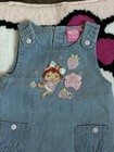 Vintage French Strawberry Shortcake Overall Dress 6 M