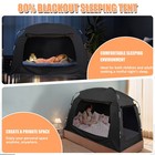 Privacy Bed Tent Indoor Portable Blackout Sleeping Space Canopy For Kids Adults