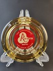 Vintage Collectible Las Vegas Riviera Hotel Amber Glass Ashtray
