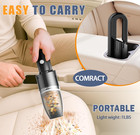 Aspiradora De Coche Inal  mbrica Potente Con Filtros Hepa Y Boquillas M  ltiples