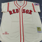Vintage Ted Williams  9 Bos Red Sox Throwback Cream Sewn Stitched Jersey 