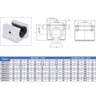 Sbr-uu Open Linear Motion Ball Bearing Slide Pillow Block 12-50mm 3d Printer Cnc