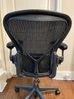 Herman Miller Aeron Chair Fully Loaded  black Color  Size B With Posturefit 