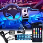 4x  Tv Computer Led Backlight Usb 5050 Rgb Led Strip Light Remote Kit 5v Decors