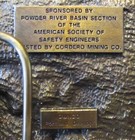 International Surface Mine Rescue Competition Belt Buckle 1991 Gillette Cordero